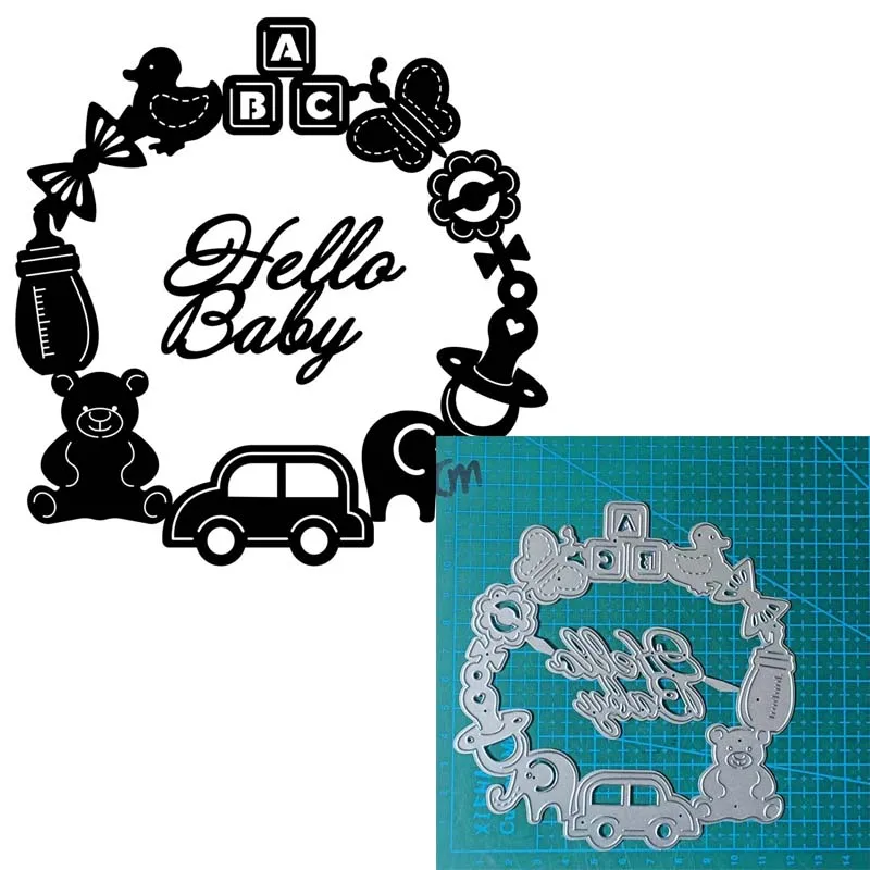 Flowers wreaths leaves metal cutting dies Scrapbooking decoration paper craft knife mould blade punch template Embossing stencil