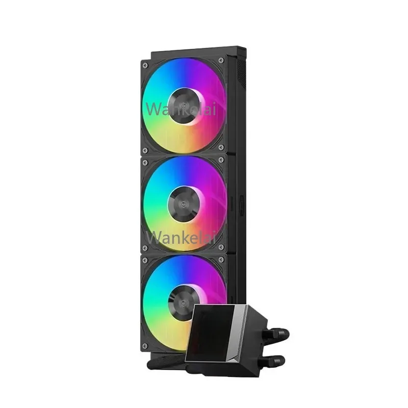 DC360 PRO ARGB Dispositivo di raffreddamento liquido per CPU da 360 mm con ventola Heatpipe e schermo LCD Dissipatore di calore per CPU per computer PC per processore