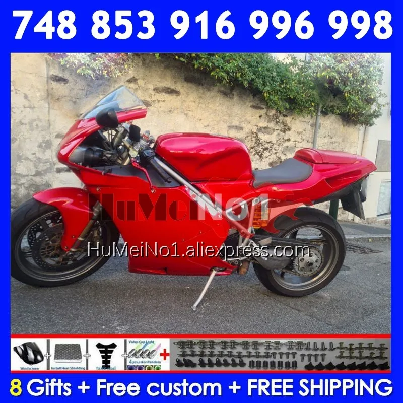 Injection red glossy Kit For DUCATI 748 853 916 996 998 S R 1994 1995 1996 1997 330No.112 748S 998R 996R 98 99 00 01 02 Fairing