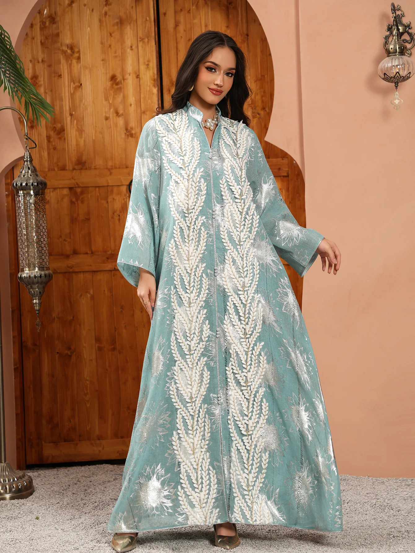 

Ид женское платье с вышивкой, Абая, сетчатые вечерние платья с блестками, арабский длинный халат, Марокко, мусульманский Джалабия, Рамадан, Vestidos Largos Islam