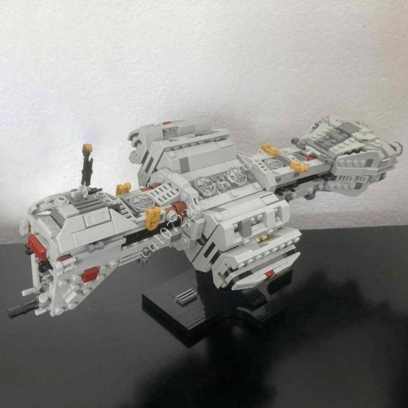 

702 PCS Sci-Fi Destroyer Building Blocks Space Warship Assembly Educational Model Toy Gift For Adults Home Decoration Display