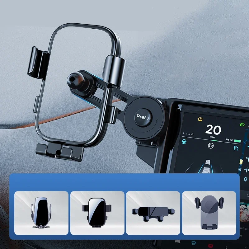 حامل هاتف السيارة حامل ملحق 360 °   قضيب تمديد دعامة داخلية قابلة للتعديل لشاشة عرض السيارة بحامل كروي 17 مم
