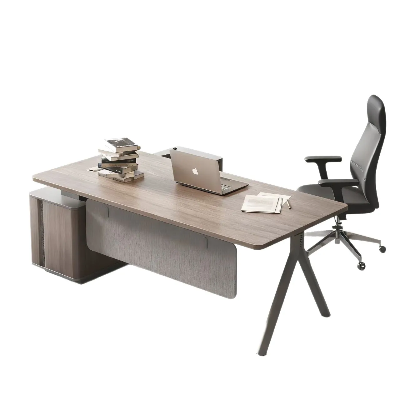 

Boss desk simple modern light luxury high sense general manager supervisor desk office desk and chair combination