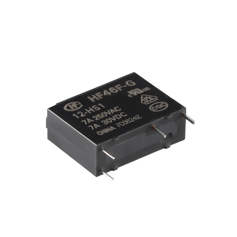 5PCS 5A 4Pin HF46F-5-HS1 HF46F-12-HS1 HF46F-24-HS1 Power Relay A Normally Open 5 V 12 V 24 V DC 5A 250VAC Relays