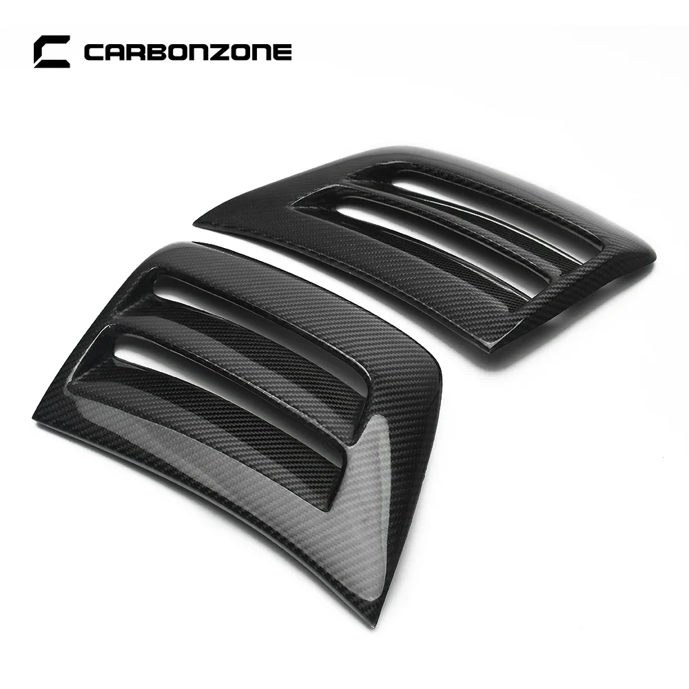 Carbon Fiber Front Bumper Vents For Mercedes-Benz C63 W204 Front Air Inlet Trim Body Kit car accessories Tool for mercedes benz