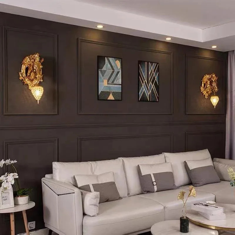 Gold Horse Wall Lamp 4
