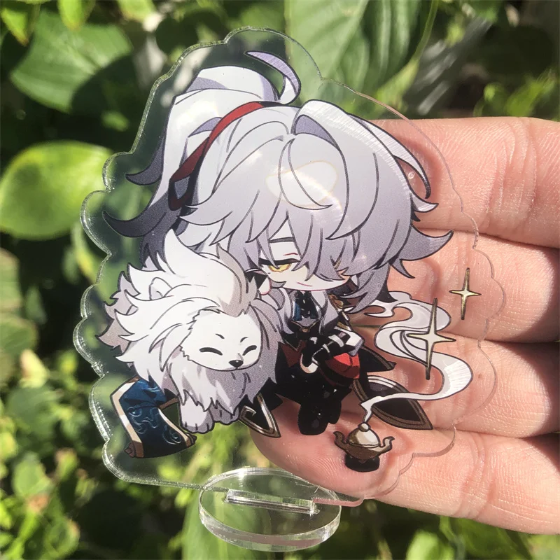 Honkai: Star Rail Jing Yuan Blade Imbibitor Lunae Sampo Koski Figure Stand Plate, Anime Game Keychain, Cosplay Prop Accessrespiration