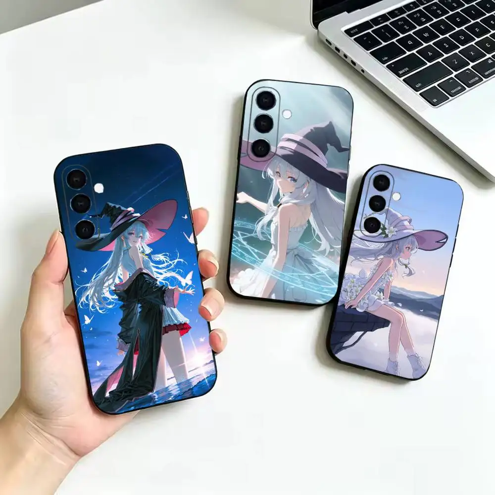 The Journey of E-Elaina Shockproof Black Case, Compatible with Samsung Galaxy A02S,A12-A52,A21S,A31,A41,A51,A71-A73,A30S