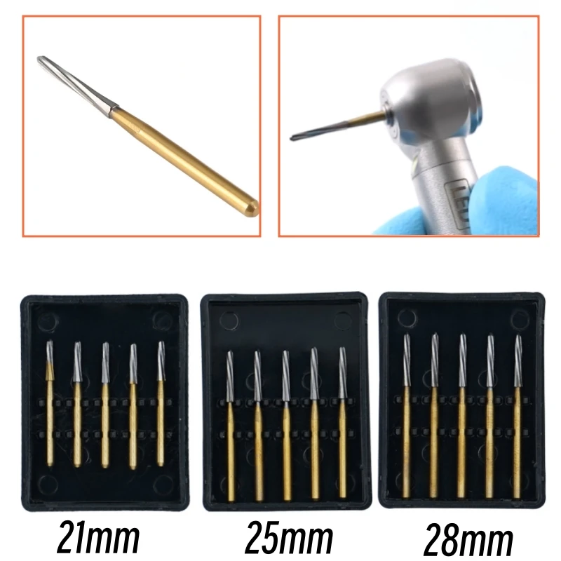 3 Box Dental FG 1.6mm Endodontic Carbide Burs Drill Surgical Bone Cutters Bur Bit Trimming Finishing for High Speed Handpiece