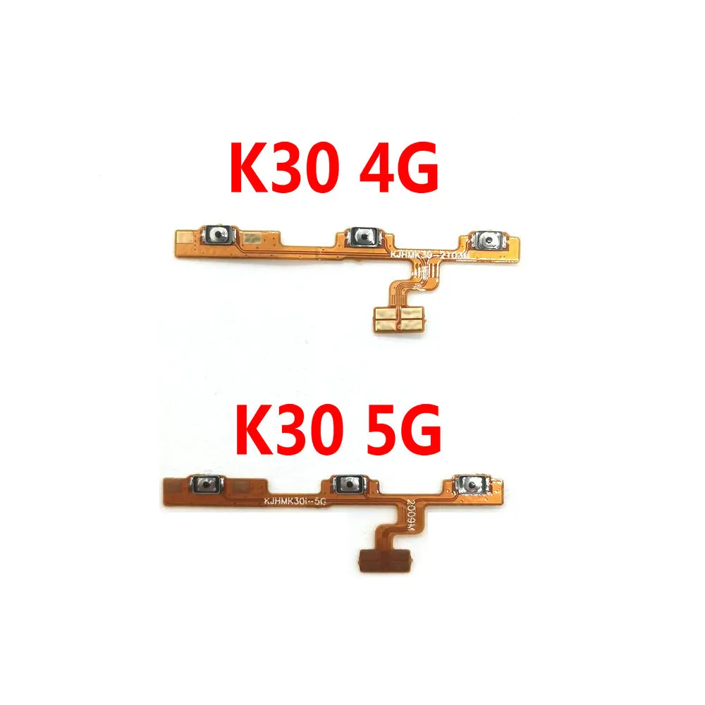 

New Power Volume Flex Cable ON OFF Side Button Switch Flex Cable For Xiaomi Redmi K30 4G 5G