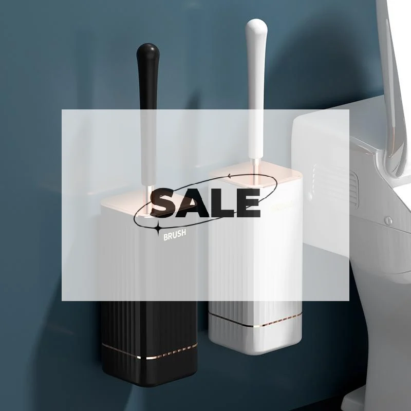 

C3]Набор силиконовых ершиков для унитаза с длинной ручкой, без сверления, настенный, быстросохнущий, герметичный, для глубокой очистки ванной комнаты, прочный, многофункциональный