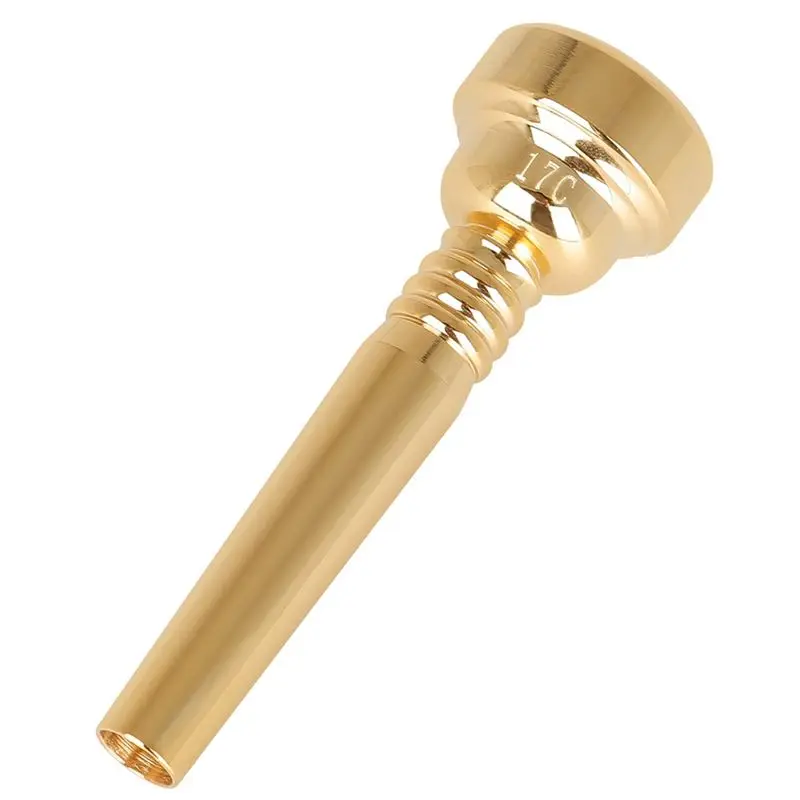 

-[Cilae-17R] 1 Piece Brass Instrument Trumpet Mouth Brass Gold-Plated Trumpet Mouth For Beginners To Play 17C Trumpet Mouthpiece