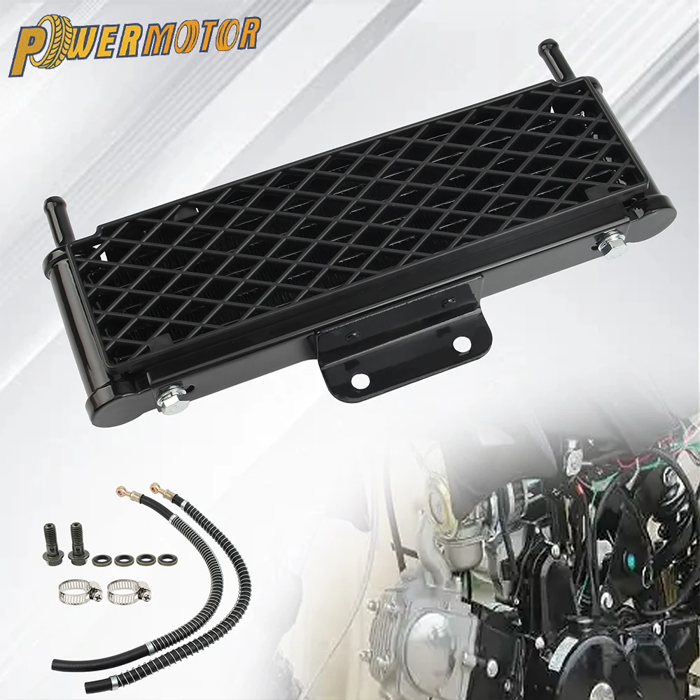 Motorcycle Universal M8 M10 Engine Oil Cooling Radiator System Kit for KTM Honda Kawasaki 140CC 150CC 160CC Motocross Accessorie