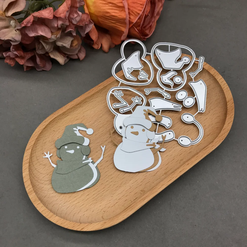 

1pcs metal cutting dies cut die mold Snowman Scrapbook paper craft blade punch stencils dies
