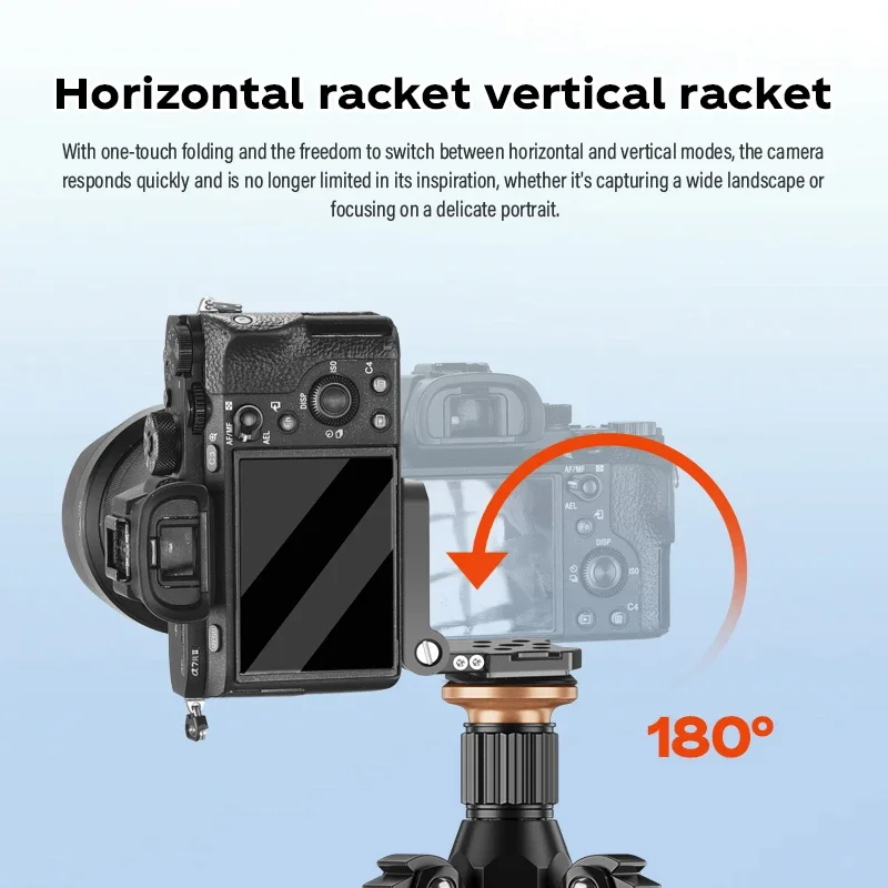 Soonpho لوحة الإصدار السريع قابلة للطي L قوس كاميرا عالمية 1/4 بوصة برغي فيديو ل RS3 ترايبود Gimbal حامل البث المباشر