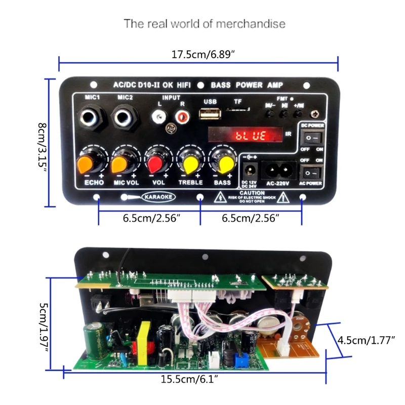 Profitez d'une carte amplificateur 5.0 avec basses profondes claires pour les amateurs musique en plein air