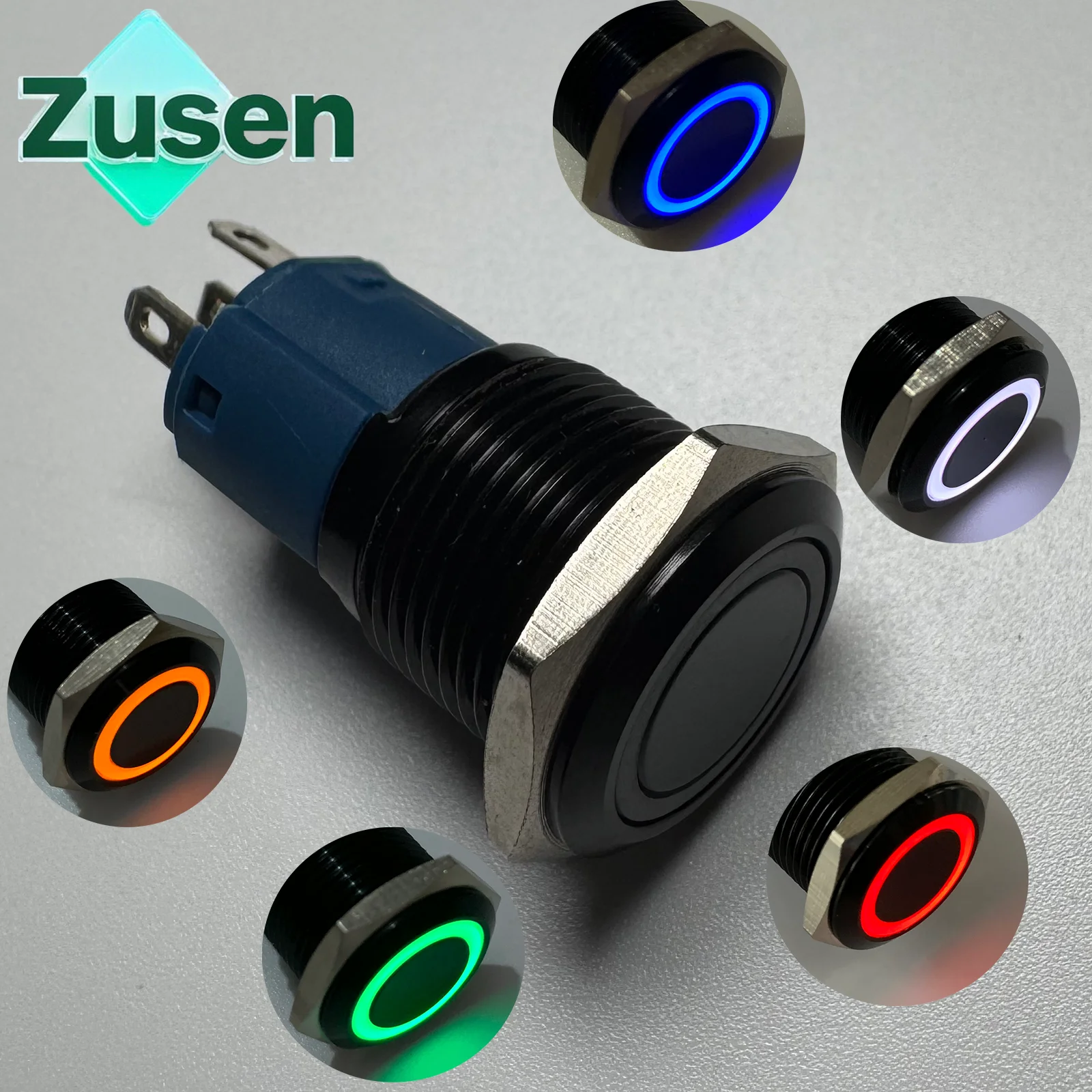 

Zusen 16 мм корпусное кольцо из черного глинозема со светодиодной подсветкой и фиксацией/мгновенным кнопочным переключателем IP65