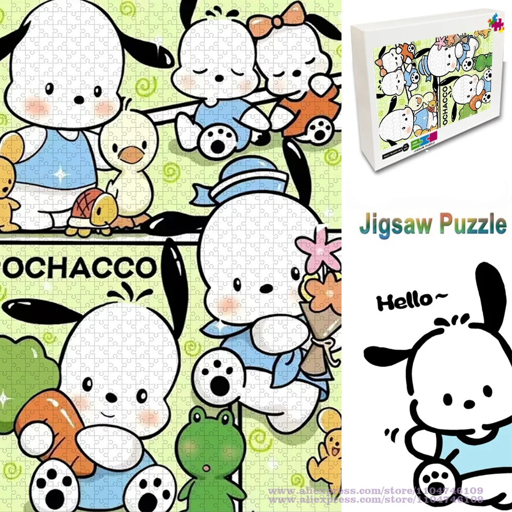 

Sanrio Pochacco Puzzle Jigsaw 108/200/300/500/1000/1500Pcs Diy Puzzle Intelligence Puzzles for Kids & Adluts Educational Toys