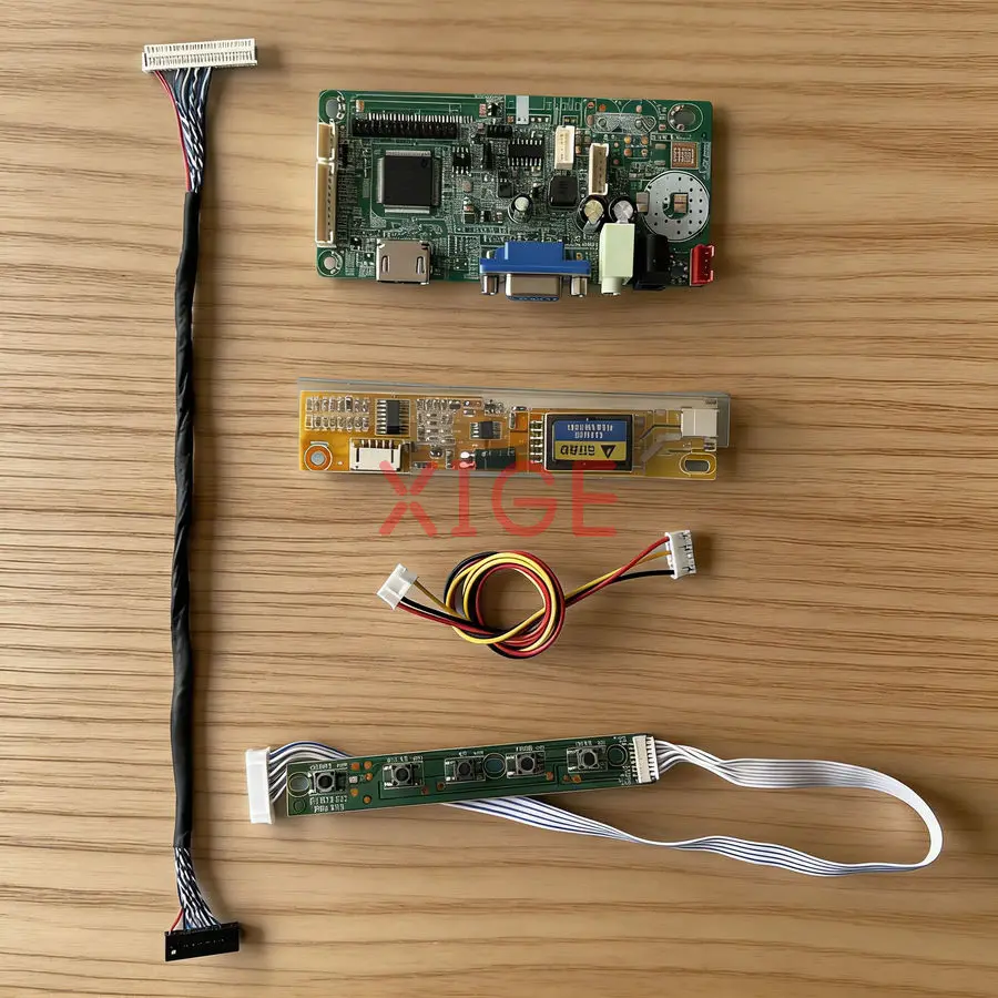 

LCD Monitor Controller Drive Board Fit LP141WX1 LP141WX3 QD14TL01 QD14TL02 1280*800 HDMI+VGA 1-CCFL 1280x800 LVDS 30-Pin DIY Kit