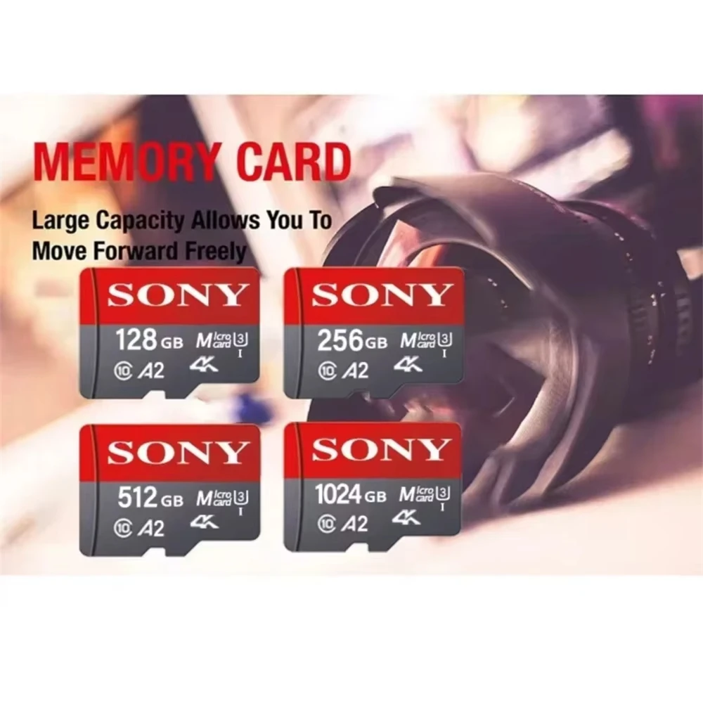 بطاقة Sony V60 عالية السرعة Micro SD (1 تيرابايت، 512 جيجابايت، 256 جيجابايت، 128 جيجابايت) متوافقة مع Kinect، Xbox 360، Xbox One، Xbox Games، Nintendo