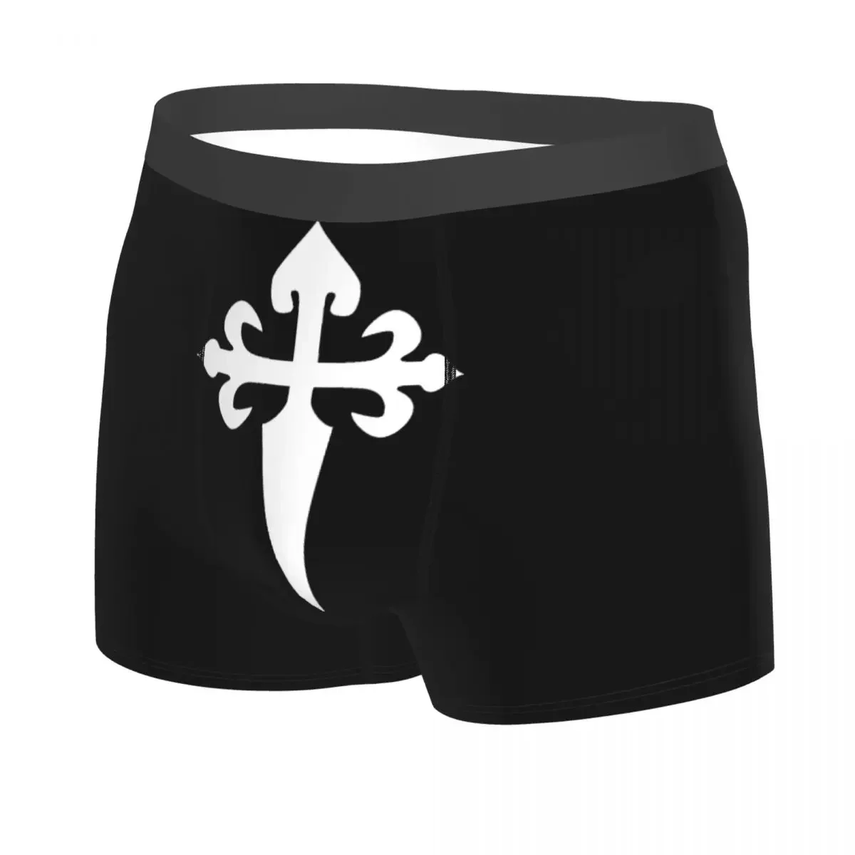 Male Funny Camino De Santiago Underwear Cross Of Saint Boxer Briefs Stretch Shorts Panties Underpants