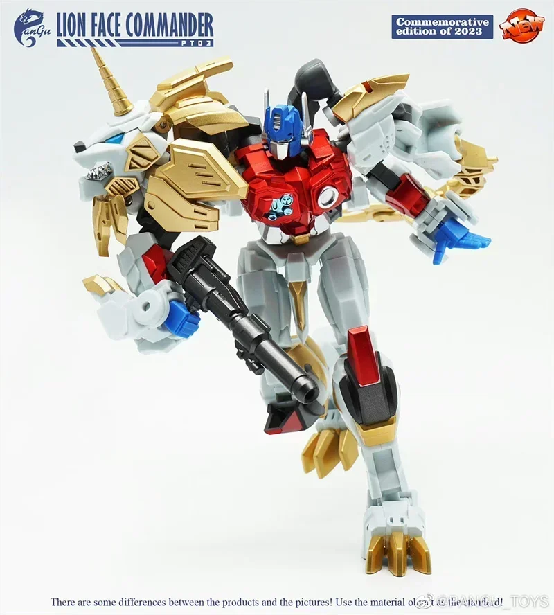 โมเดลหุ่นโมเดล PT-03 PT03สิงโตของเล่นชุดแปลง Lio Convoy ตุ๊กตาขยับแขนขาได้ของเล่นของขวัญสำหรับเป็นของสะสม