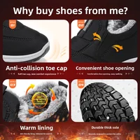 Winter Women Boots Outdoor Snow Boots Warm Lightweight Cotton Boot Non-slip Hiking Walking Shoes Fur Comfortable Women Ankle Boo - Image 6