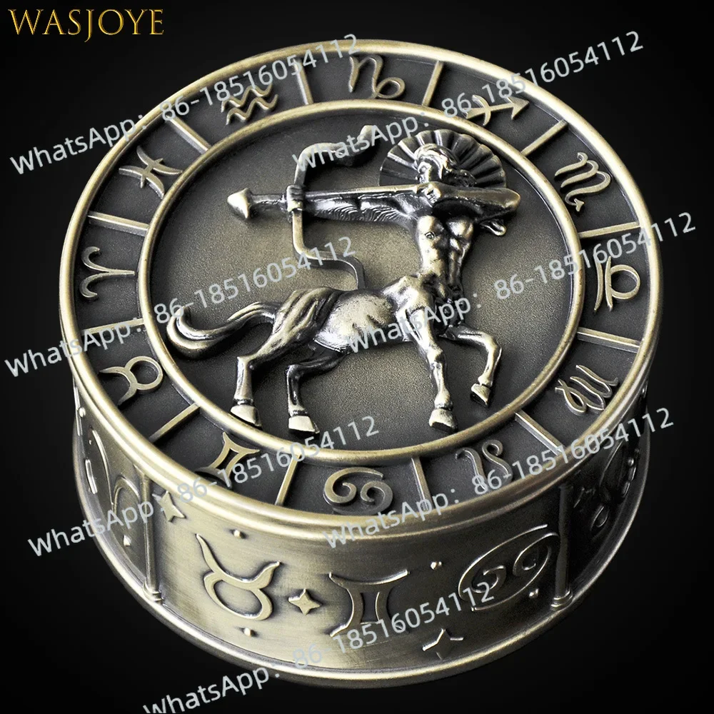 

Wasjoye twelve constellations fantasy retro jewelry box European princess jewelry small creative storage box gift