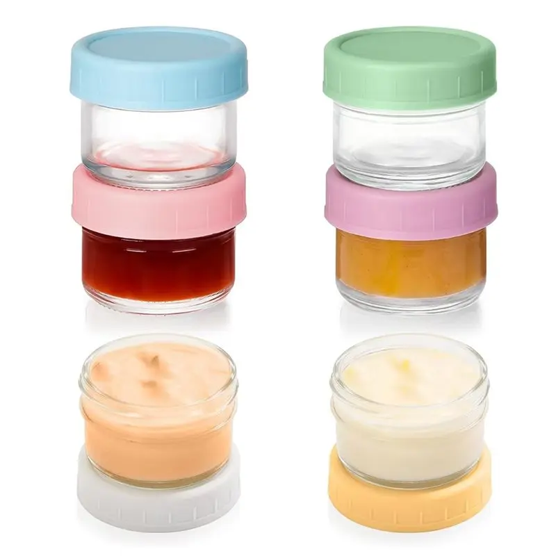 AAAN-Small AAAN-Small Glass Jars 6-Pack 1.7 Oz-Airtight Sealable Storage Containers With Colorful Lids For Jam, Caviar, Spice, Honey, Food - Aliexpress Deal