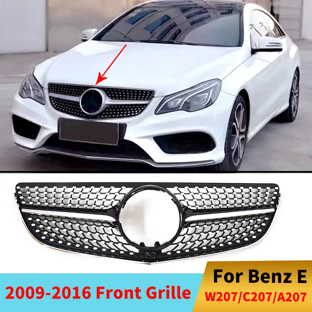 

Sport Front Grille Grid Grill Trim Mesh Tuning For Mercedes Benz E Coupe W207 C207 A207 2009-2016 E260 E200 E320 E350 E400 E500