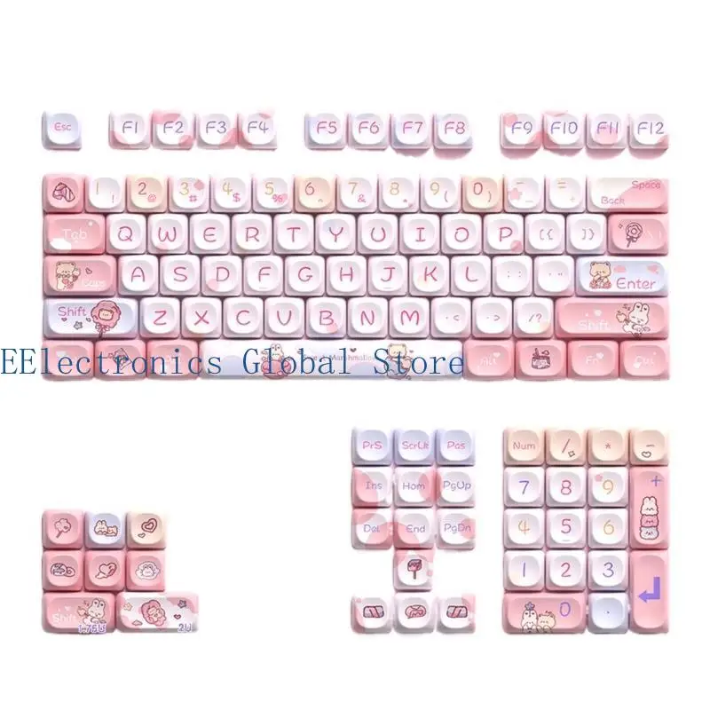 462b 112Keys KeyCap personalizzabile set MCA Altezza per tastiere meccaniche KeyCap