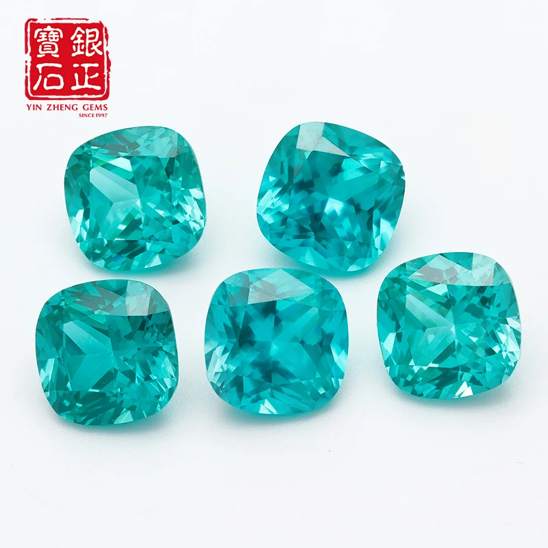 

Высококачественные лабораторно выращенные камни Параиба смешанной формы для DIY-украшений, материалы для изготовления ювелирных изделий, с возможностью выбора, сертификат AGL