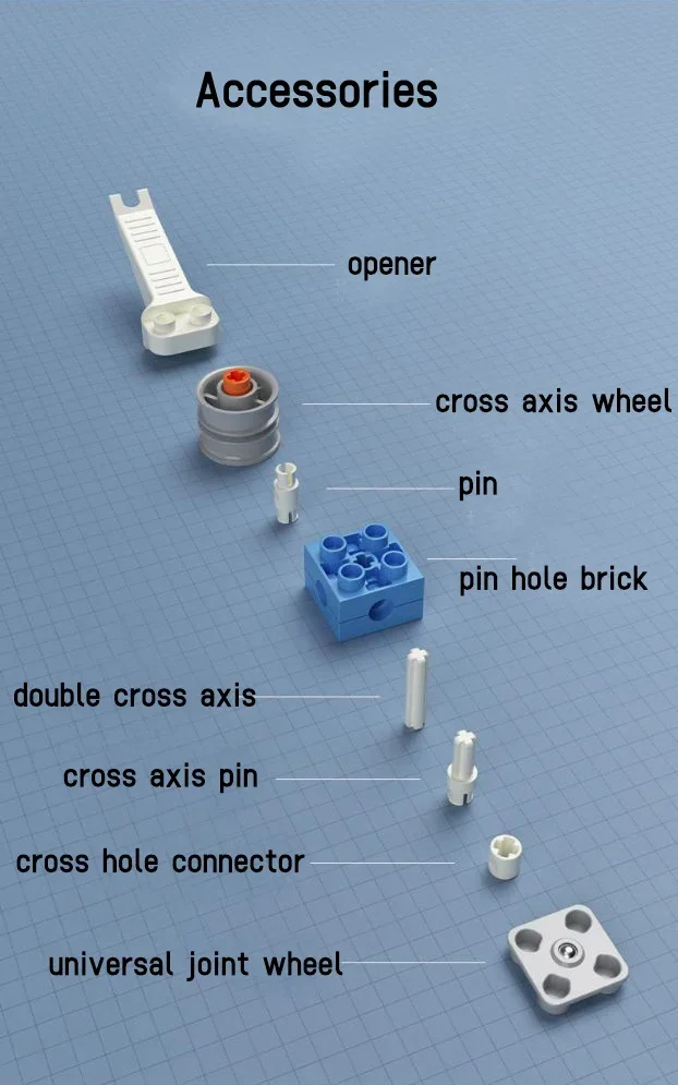 Programa de controle remoto motor de potência compatível com legoeds grandes partículas blocos de construção mecânico/motorista 9686 45002 robô