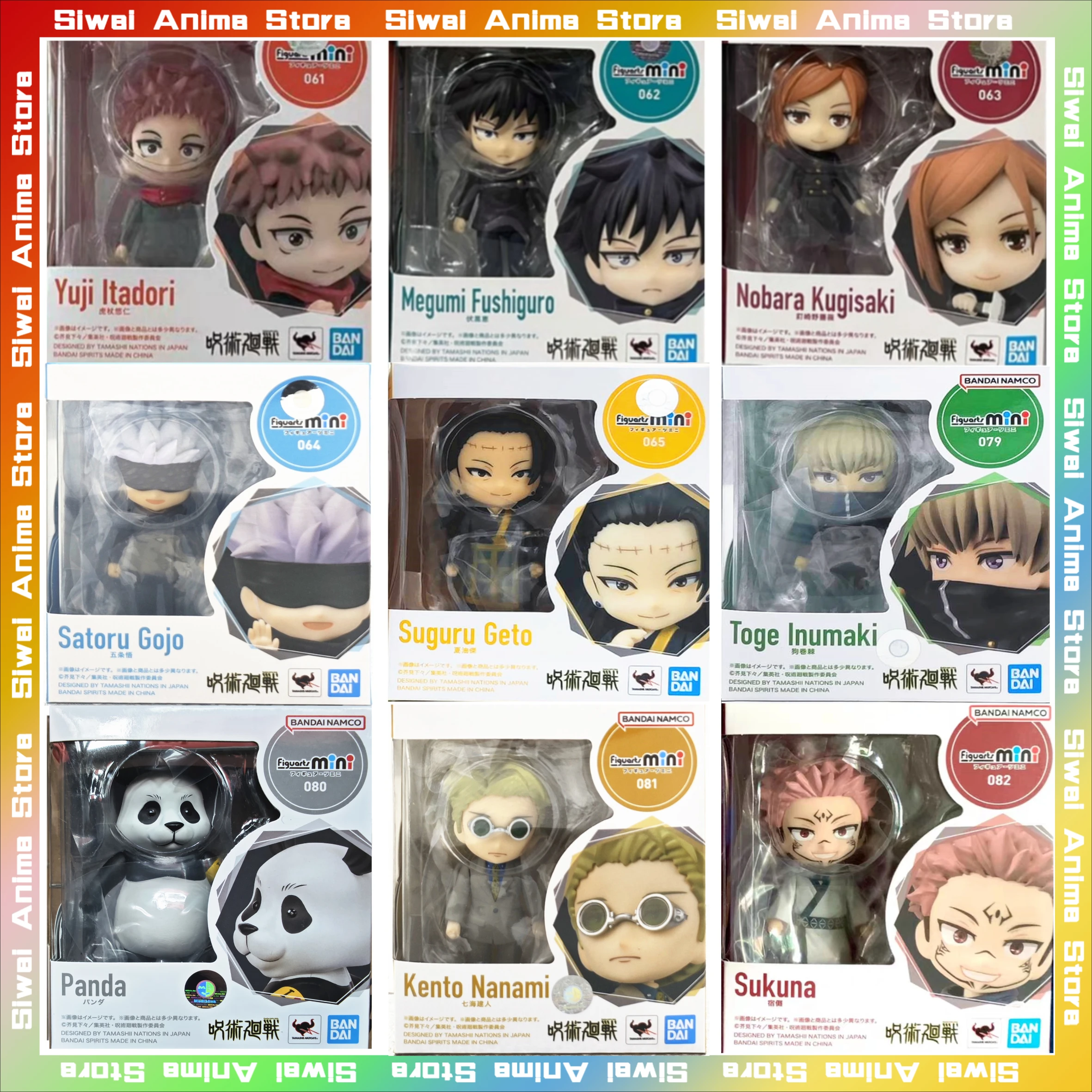 

Оригинальный BANDAI Jujutsu Kaisen Mini Satoru Nobara Megumi Yuji S.H.Figuarts аниме фигурки Коллекция Модель игрушки милые подарки