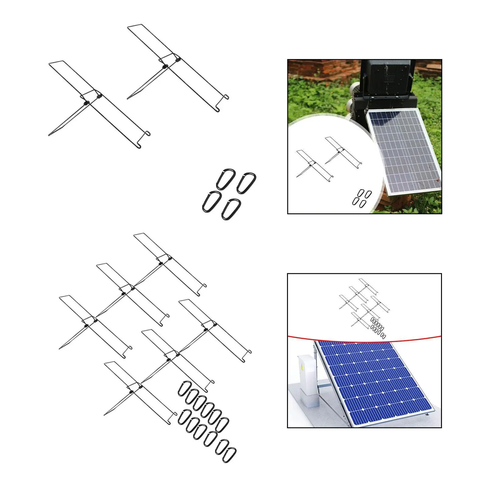 Solar Board Stand Foldable Carbon Steel Rack Stable Bracket Easy Setup for Folding Solar Panel Outdoor Camping Garden