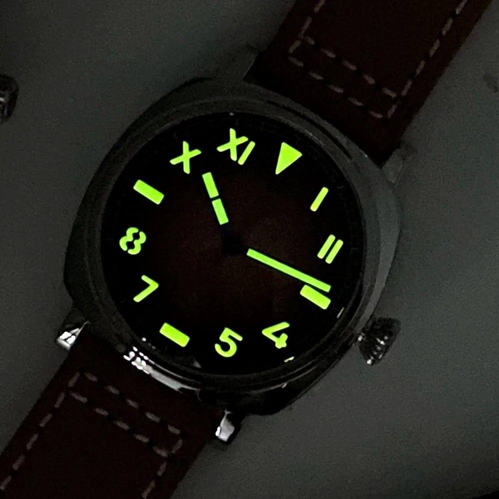 42mm Solid Bronze Automatic Watch for Men Miyota8215 316L Steel Sterile California Dial Vintage PT5000 200m Waterproof Sapphire