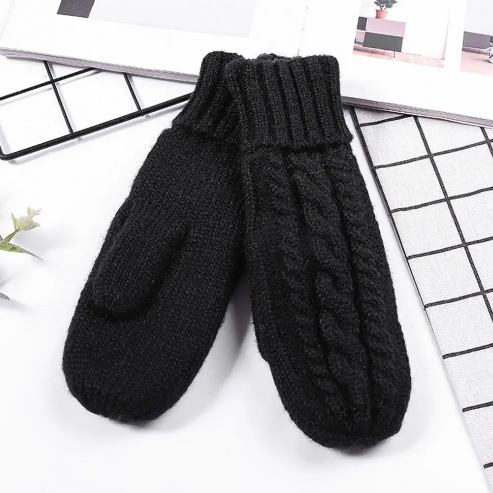 Gestrickte Handschuhe 1 Paar Durable Winddicht Soft Unisex Winter Nicht-slip Gestrickt Handschuhe für Outdoor