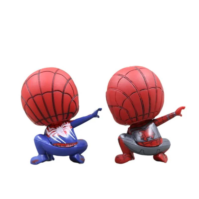 8ซม.Marvel Avengersอะนิเมะตกแต่งคอลเลกชันตุ๊กตาของเล่นเด็กของขวัญรุ่นQ Spider-Manน่ารักAction Figureเครื่องประดับ
