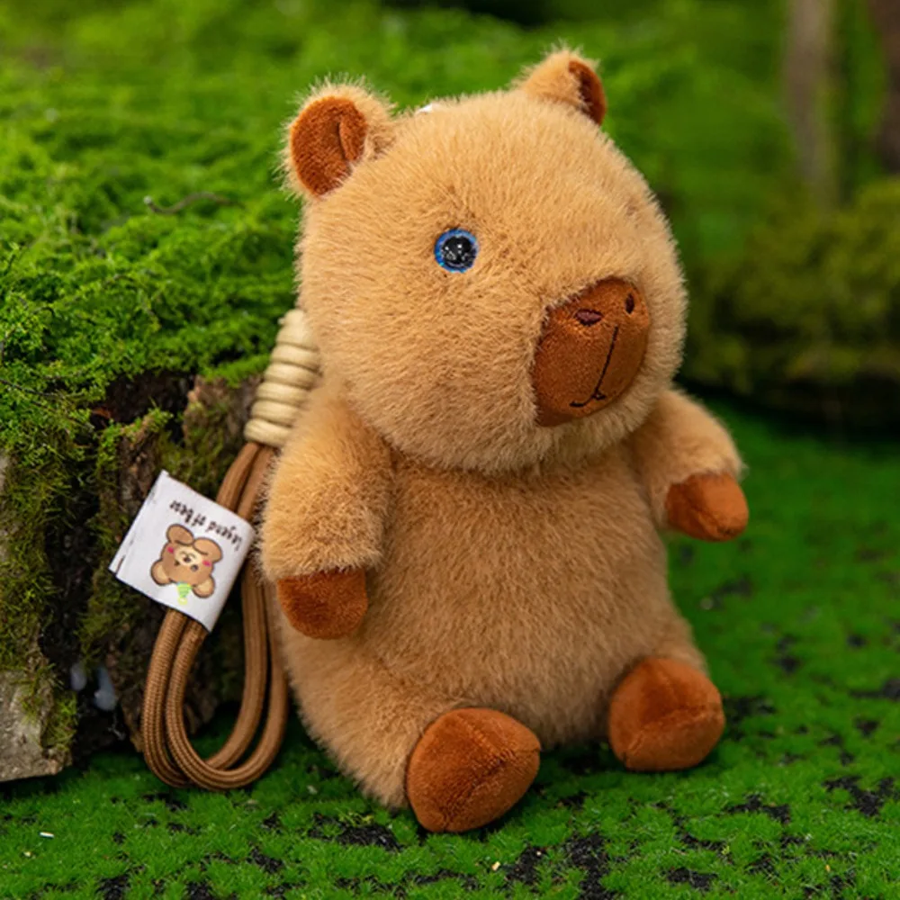 

Capybara Stuffed Capybara Bag Pendant PP Cotton Ornament Capybara Key Ring Funny Cute Cartoon Animal Keychain Daily