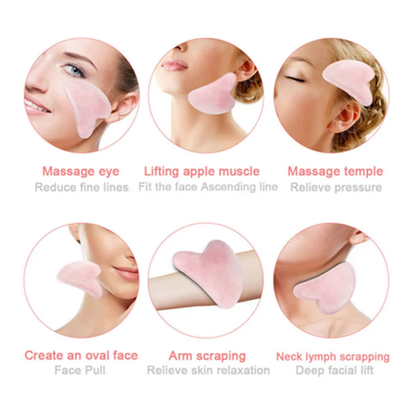 Smooth Natural Jade Gua Sha Board Portable Home Facial SPA Massage Tool Gentle Daily Skin Care Unisex Beauty Accessory