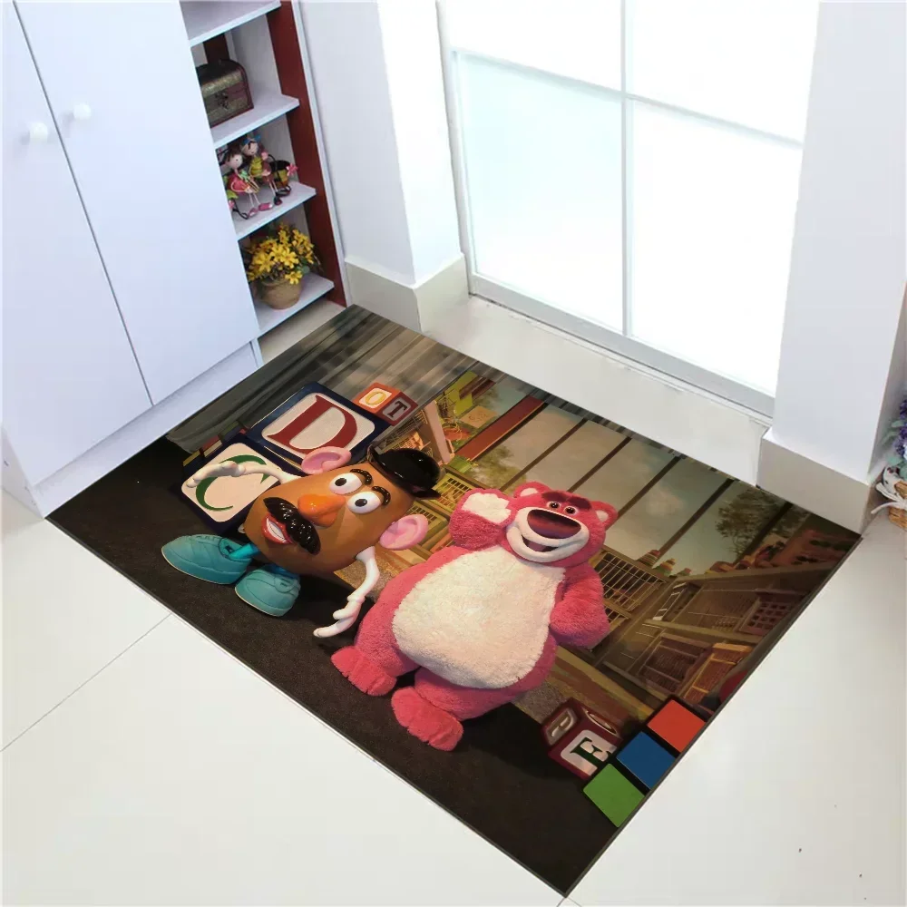 Toy Story Lotso Prayer Rug Home Door Mat Rugs Mat for Hallway Doormat Entrance Door Doormats Kitchen Carpet Floor Mats Foot Bath
