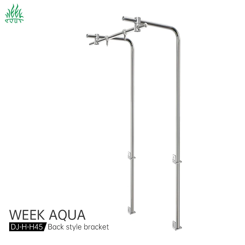

WEEKAQUA DJ-H-H45 DIY Stainless Steel Fish Tank Hanger 45cm Aquarium Fish Tank Fixed Light Stand Bracket