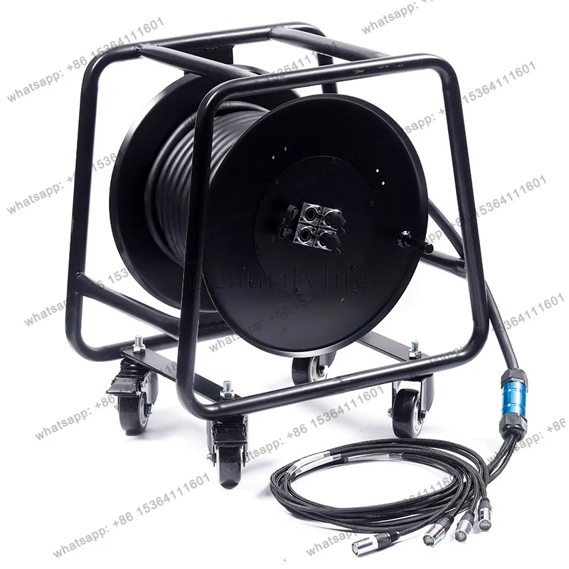 Professional Cat6 Snake Network Cable 50-80 Meter 4-Channel Rugged Shielded Tactical RJ45 Mount Microphone C Stock