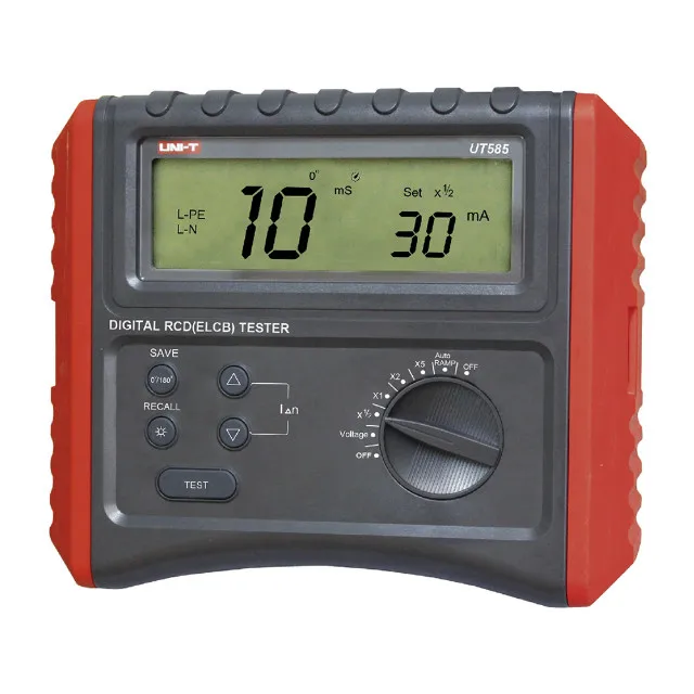 

Digital RCD (ELCB) Tester Leakage Protection Switch Tester Battery Powered AC Voltage Test UT585