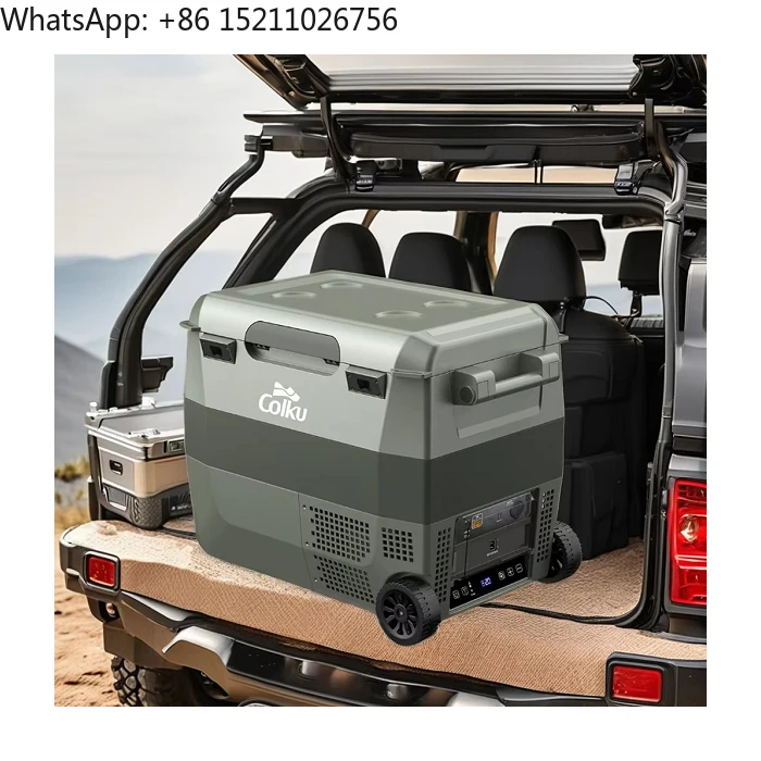 

Hot Sale 36L Mini Freezer for Small Campers Battery-Powered 12V 24V Refrigerator with Compressor Dual-Zone Wheels
