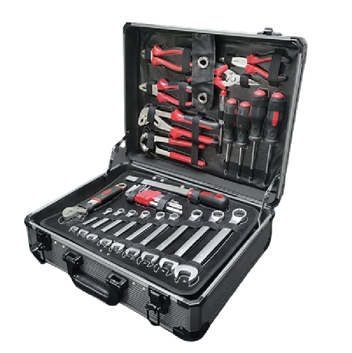 xx-Customized EVA Logo Black Equipment Lock Case Household Tool Box Set Aluminum Case