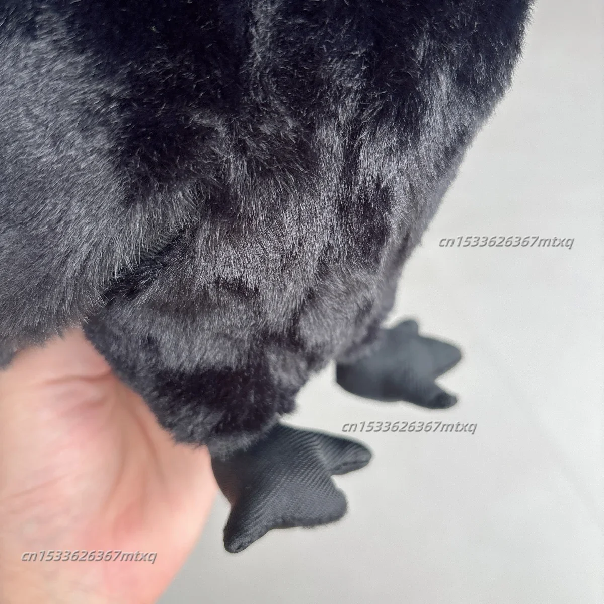 20cm Realistic Black Crow Raven Plush Toy Lifelike Simulation Bird Soft Stuffed Animal Plushies Home Decor Doll Birthday Gifts