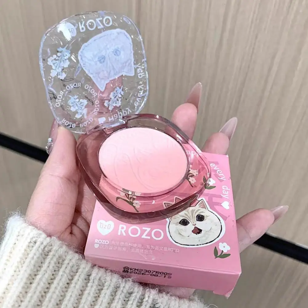 Colorete de Color degradado rosa melocotón, acabado mate, tinte fino para mejillas, colorete Natural desnudo, resistente al agua, paleta de rubor facial, belleza