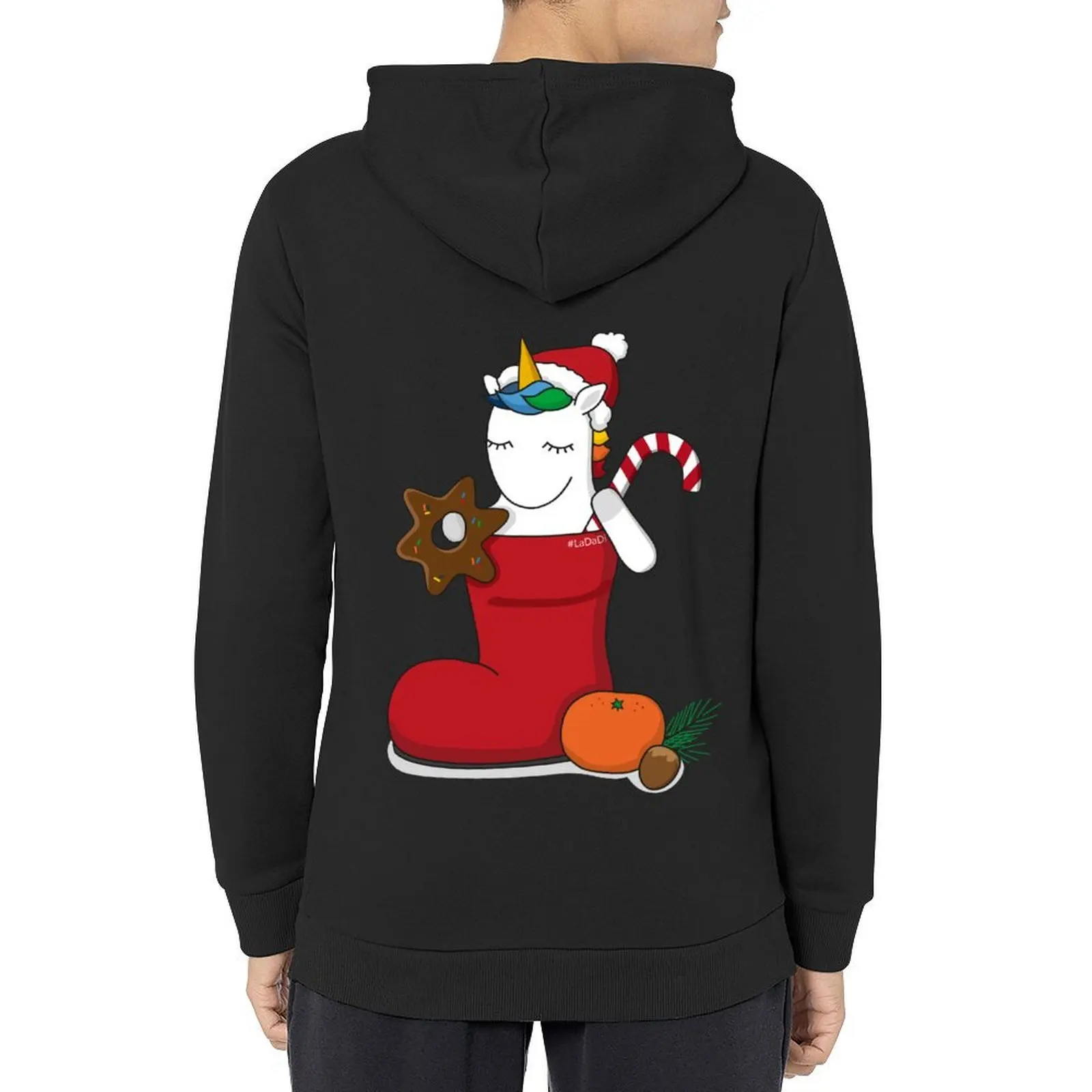 

Christmas unicorn in boot Hoodie autumn anime clothes men's autumn clothes men's sweat-shirt tracksuits