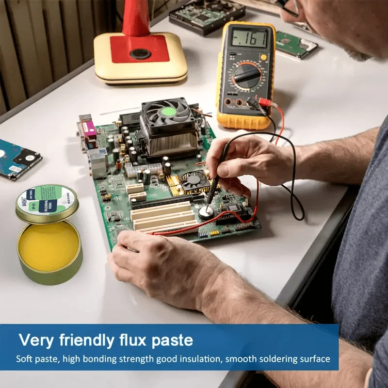 High‑Purity Rosin Solder Paste, Acid‑Free, Fast Strong Welding for Soldering Iron, Not for Stainless & Galvanized Sheets